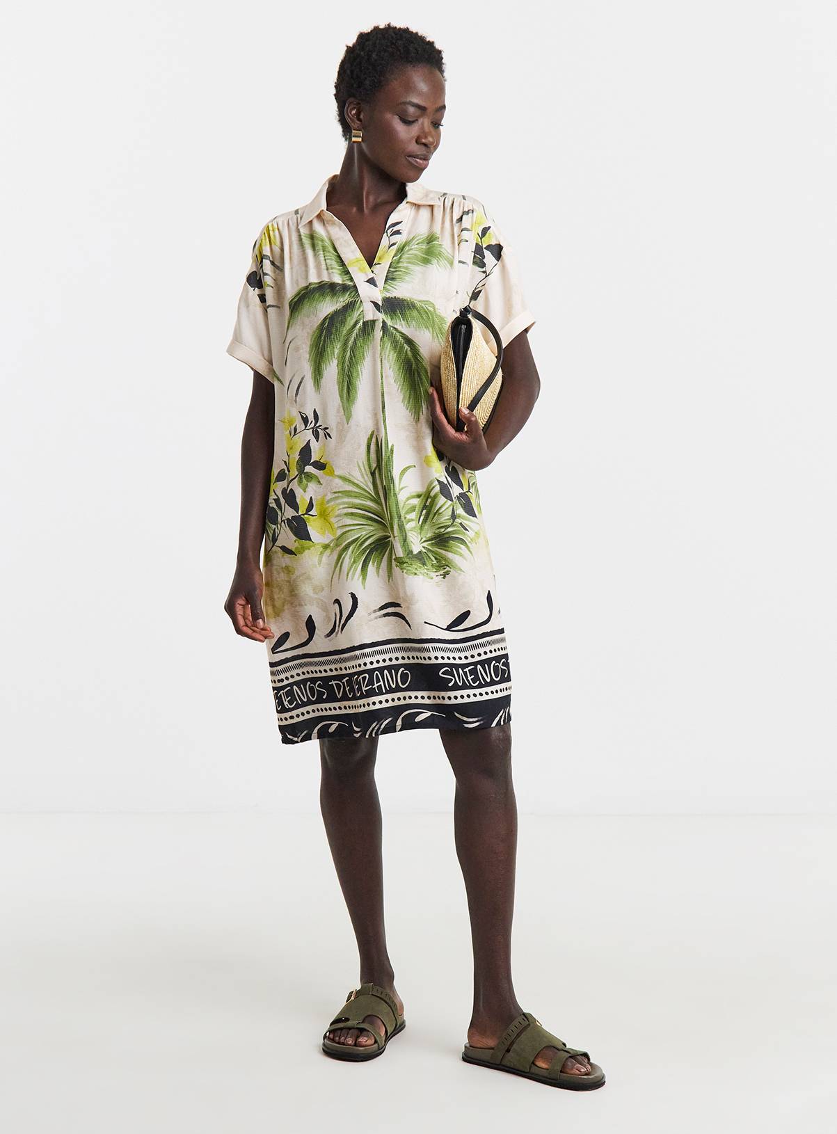 JD WILLIAMS Linen Tunic Dress 16 - Image 3